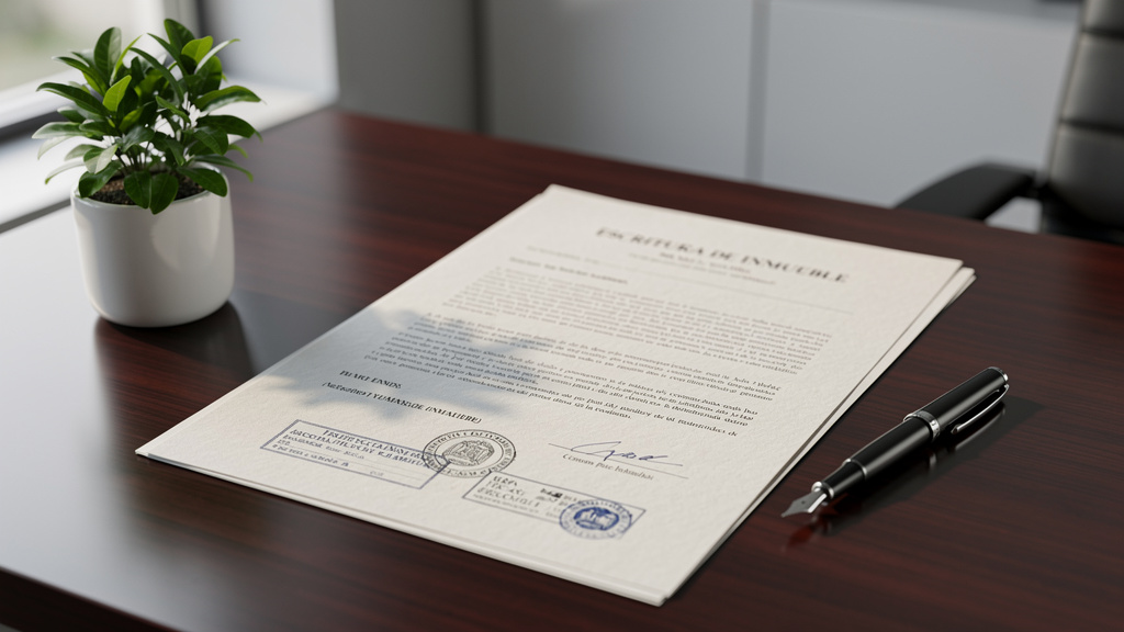 ¿Qué es la escritura de un inmueble y qué contiene?